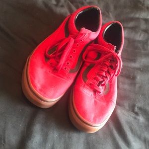 Vans sneakers red